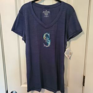 Seattle Mariners women's t shirt XL nwt, sparkly! ✨️